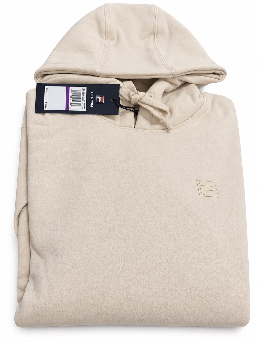 FILA Men’s Solid Cream Pullover Hoodie Size XXL – New with Tags